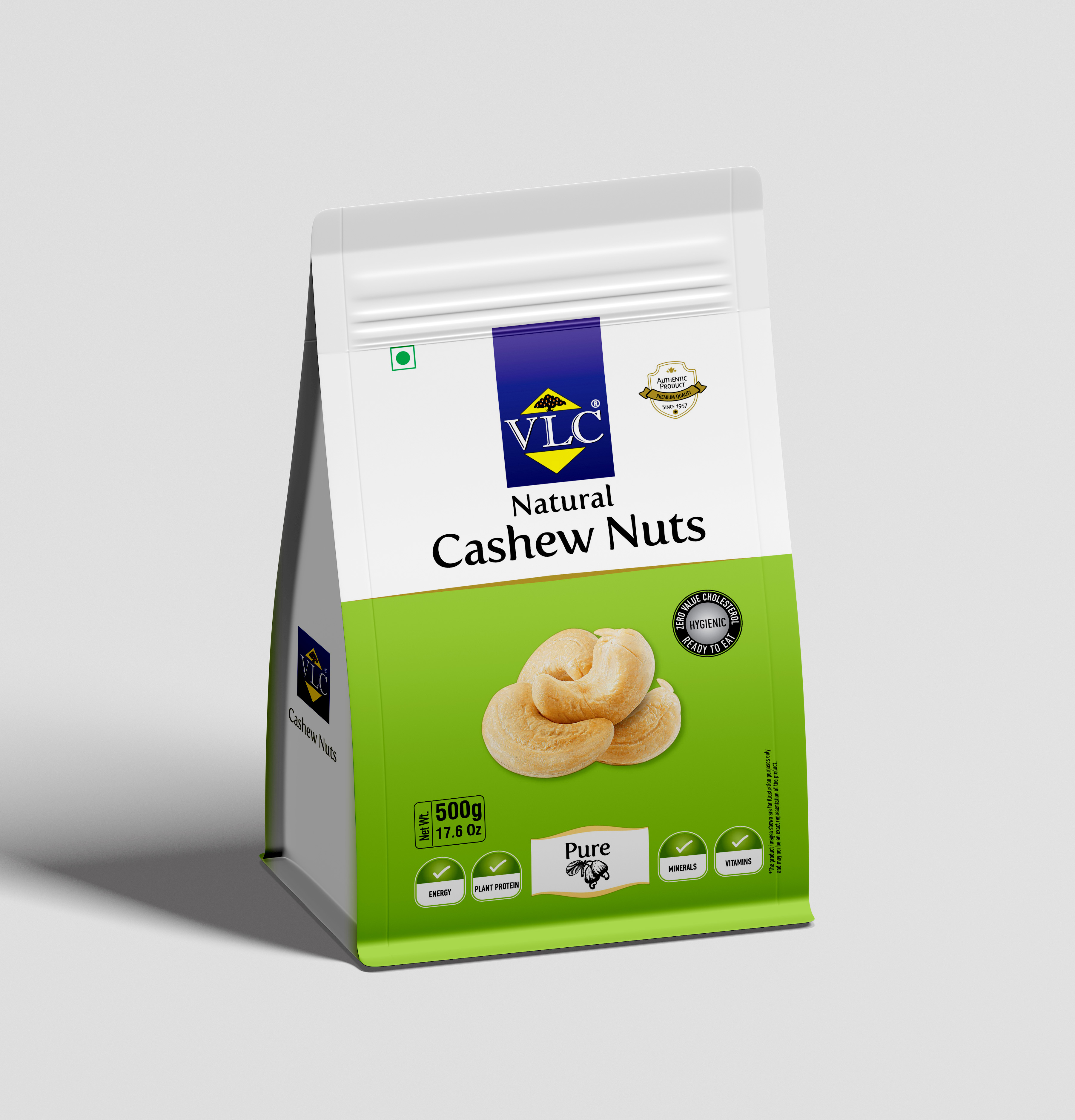 Natural Unroasted Cashews (Super Jumbo W150) 500g
