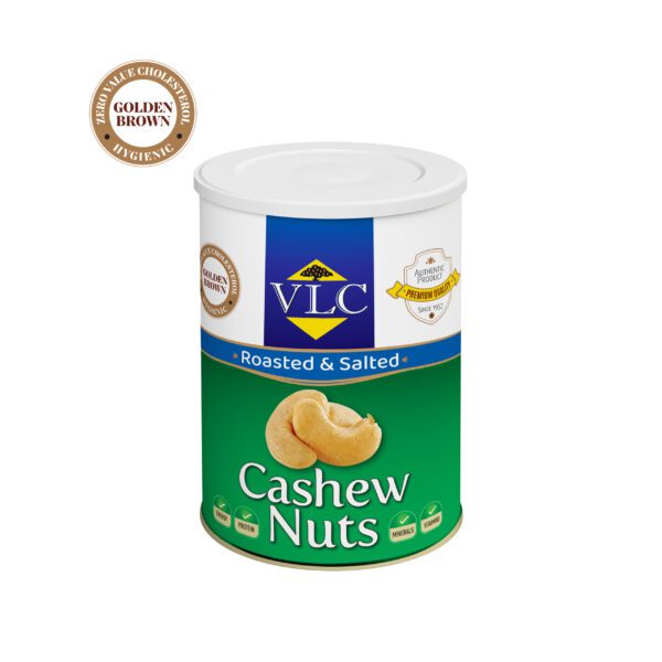 Classic Roasted Salted Cashews (Jumbo 180) 500gm Tin